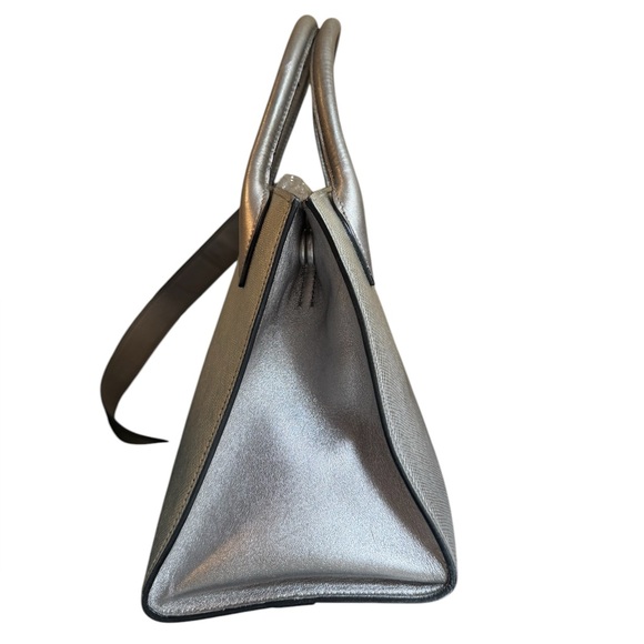 Auth Prada Small Double Cromo Saffiano Cuir City Calf Monochrome Top Handle Bag - Picture 3 of 16